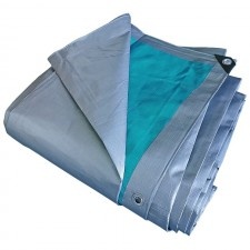 Ring Tarpaulin 220 G/Mp, 4X5 M, Silver-Green