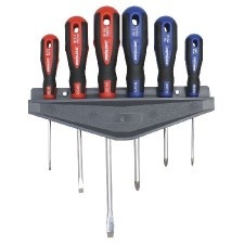 Screwdriver Set Cr-Va-Mo Handle Soft-Touch - 6P.