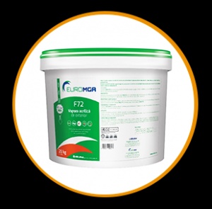 Vernice acrilica lavabile per esterni F72 15L