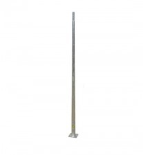 4M Octagonal Galvanised Metal Galvanised Metal Lighting Posts