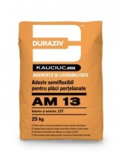 Adesivo semiflessibile per gres porcellanato Am 13 con Kauciuc, 25Kg