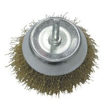 Brass Wire Cup Brushes with 75Mm Rod