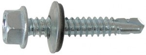 Bullone zincato per coperture con Epdm / 4.8X20Mm - 100Pz.