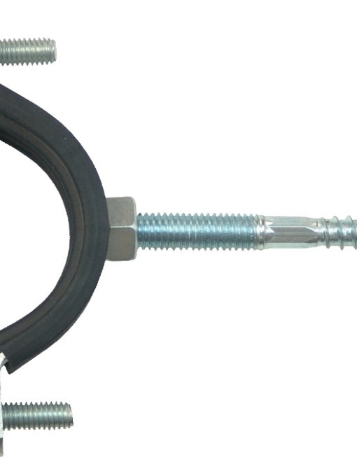 COLIER DIN METAL CU PREZON SI GARNITURA CAUCIUC 60-64MM - 2" (PACHET 10 BUCATI)