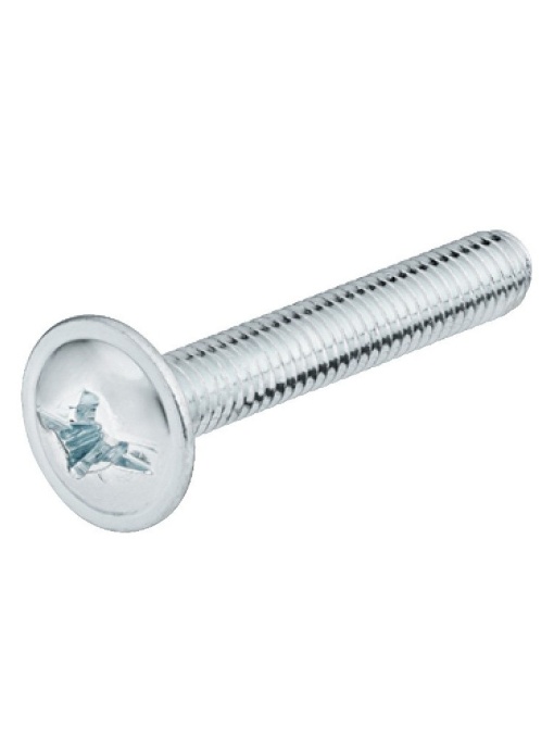 DIN 967 – surub cap plat, zincat alb - M 4, 16