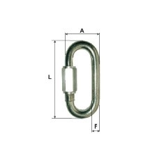 Galvanised Link Ring 6Mm / 26X59Mm