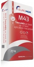 Intonaco a base di cemento Meccanizzato Applicabile Meccanizzato M43 / 30Kg
