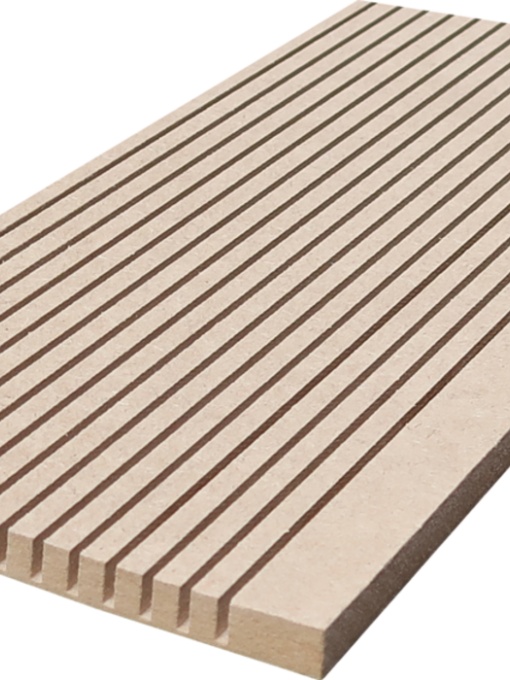 MDF TOPAN FORM SLITURI LONGITUDINALE 8MM / 2800X1030MM