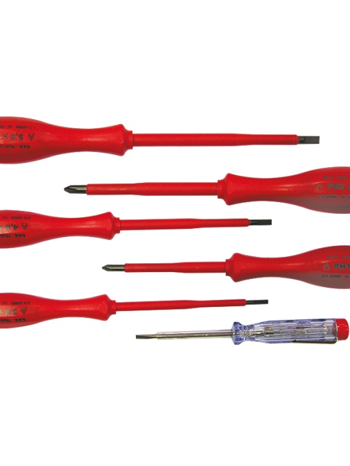 SET SURUBELNITE IZOLATE PVC PLATE SI PZ + TESTER - 6 PIESE