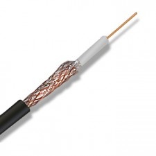 Коаксиален кабел Rg6 Q5+ Черен / ролка 500Ml