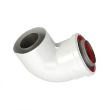 90 Grd Coaxial Elbow, D.80 Mf(Pps), Ferroli, 1Kwma01W