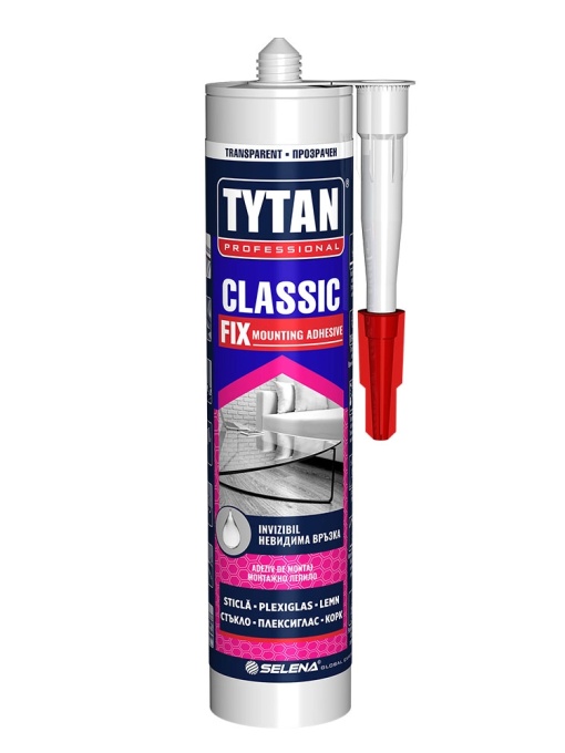ADEZIV DE MONTAJ TRANSPARENT TYTAN CLASSIC FIX / 290 ML