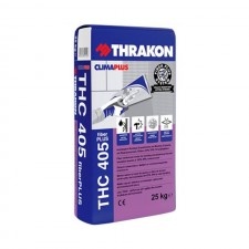 Adhesive and Fibre Spacing Compound for Polystyrene and Mineral Wadding, Thrakon Thc 405, 25Kg, Grey