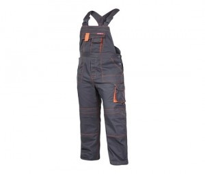 Cotton-Polyester Work Trousers with Bib - S/H-164