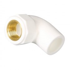 Elbow 90 With Internal Metal Thread, Ppr White, 25X1/2"