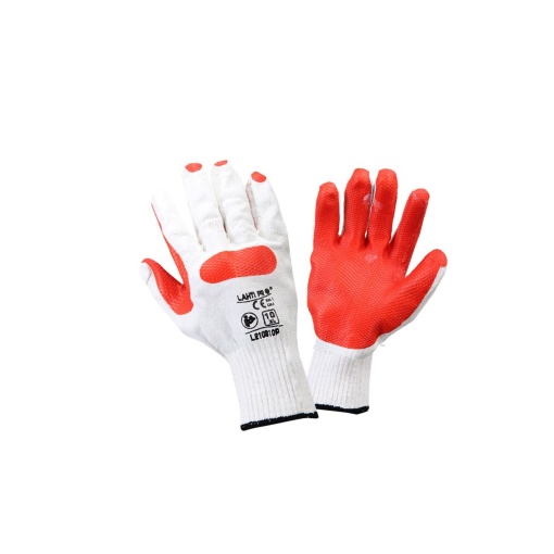 Polyester-Cotton Latex Cuff with Back Inlaid Cotton - 10(Xl)