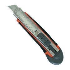Rubberised Cutter with guide and self-locking - 18Mm X 3