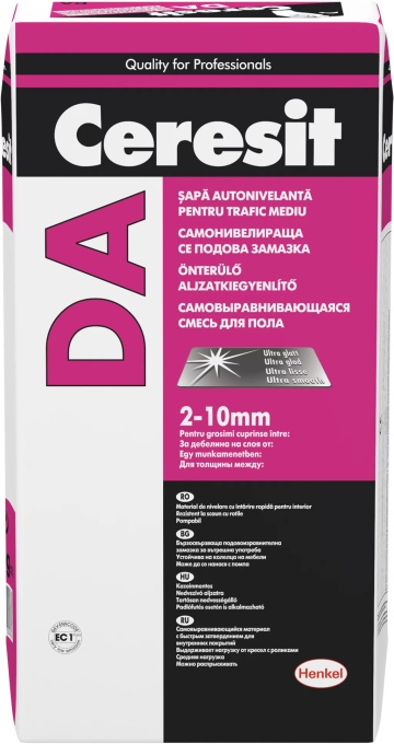 SAPA AUTONIVELANTA PENTRU TRAFIC MEDIU 2-10MM CERESIT DA / 25KG