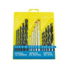 Set Drill Bits-Wood-Wood-Metal - 15P.