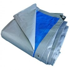 Tarpaulin With Rings 180 G/Mp, 10X15 M, Silver-Blue