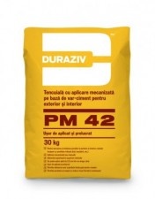 Механизирана мазилка на база Dura Cement Pm 42 / 30Kg