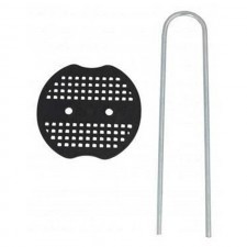 15 Cm U Na Nails with 6 Cm Rosette, For Fixing Sheets - Set 20
