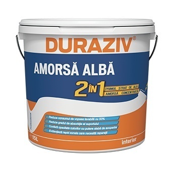 AMORSA ALBA 2 IN 1 DURAZIV, PRIMUL STRAT, 25L / PALET 8 BUCATI