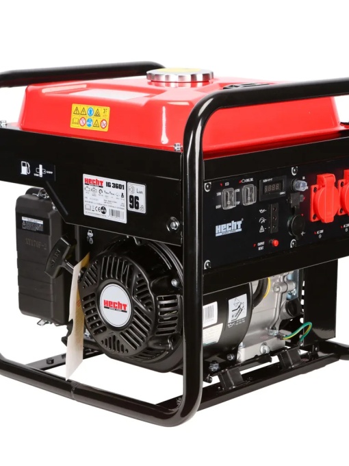 INVERTOR MONOFAZAT, 208 CM3, REZERVOR 12 LITRI, TENSIUNE 230V / 12/5 V, HECHT IG 3601