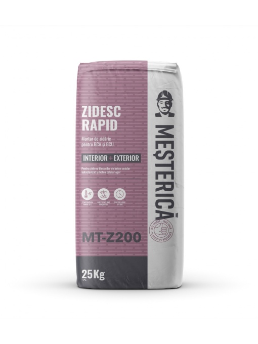 MORTAR ZIDARIE MESTERICA ZIDESC RAPID MT-Z200 / 25KG