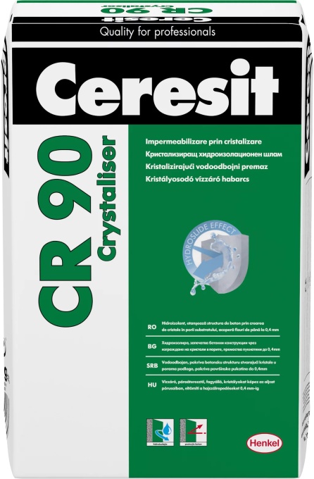 PELICULA HIDROIZOLATOARE PRIN CRISTALIZARE CERESIT CR 90 / 25KG