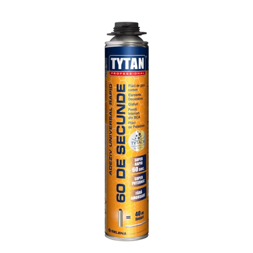 Polystyrene, OSB and Gypsum 60 Seconds / 750Ml Multi-Purpose Spray Foam Adhesive