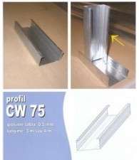 PROFIL CW75, 0.5MM GROSIME, 4 METRI