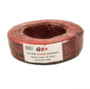 Red-Black Diffuser Cable Myup 2X0.35 / 100 Ml