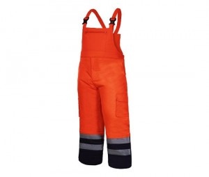 Reflective Bib Trousers / Orange - S