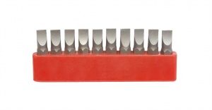 Screwdriver Bit Cr-V (-) 10 pcs / 6X25Mm