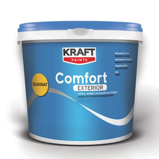 SILIKONAT BIANCO KRAFT COMFORT EXTERIOR SILIKONAT BIANCO SILICONE VERNICE SUPERLAVABILE / 0,75L