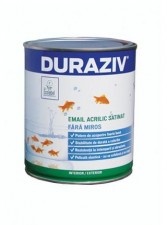 Smalto acrilico satinato inodore Durevole 0,65L (3 colori) / Bax 12 pz.
