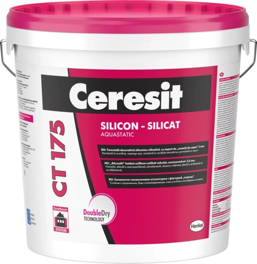 TENCUIALA DECORATIVA SILICONICO-SILICATICA SCOARTA DE COPAC GRANULATIE 2MM CERESIT CT 175 / 25KG