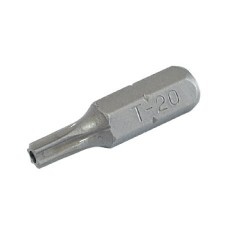 Torx Torx Bits 1/4" / 25Mm With Hole - T10, 10/Set