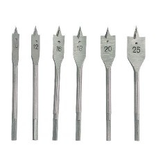 Wooden Drill Bit Set Plate 10-25Mm - 6 P.