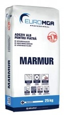Adesivo professionale per piastrelle di ceramica C1Te Bianco / 25Kg