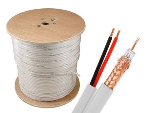 Cctv Coaxial Rg59 2X0.75 Q5+ (Coaxial with Power Supply) / Rola 500Ml