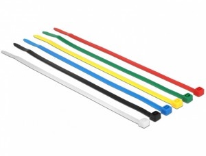 Coloured Plastic Necklace (100 pcs) / 2.5X100Mm Blue