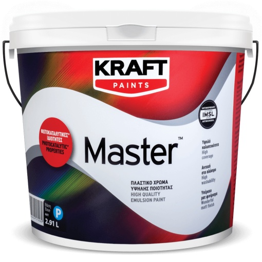 KRAFT MASTER PITTURA LAVABILE OPACA BIANCA KRAFT MASTER / 3L