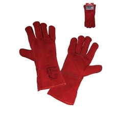 Long Non-Flammable Sewn Leather Welding Glove - (11)