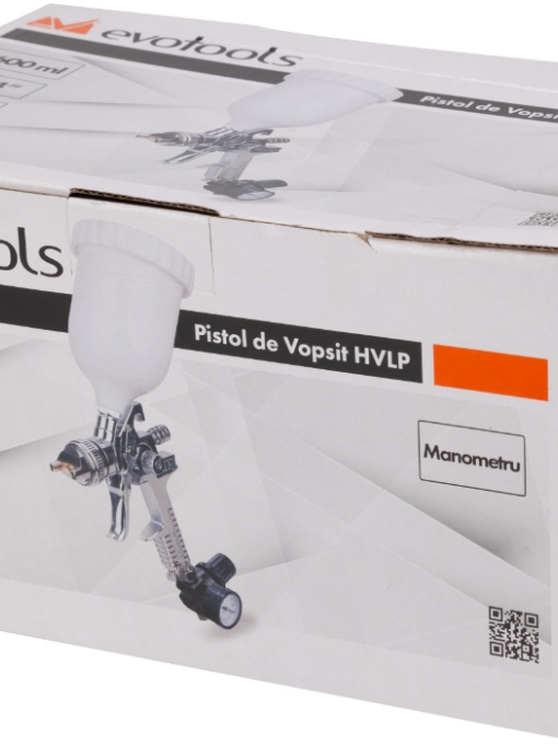 PISTOL DE VOPSIT HVLP CU MANOMETRU / 600ML