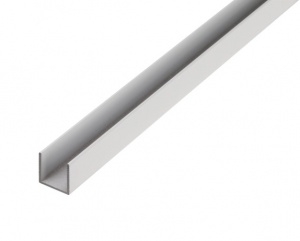 PROFILO IN ALLUMINIO U 6060 10X10X10X2MM / 6M