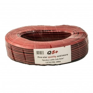 Red-Black Diffuser Cable Myup 2X0.5 / 100 Ml