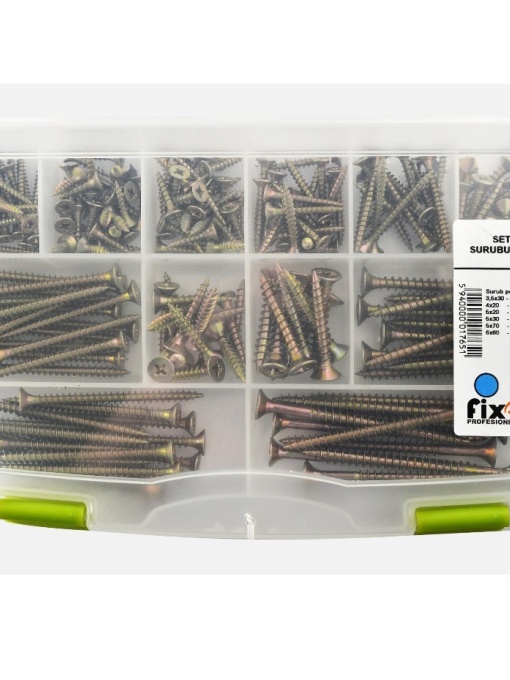 Screw box set - 205 pieces