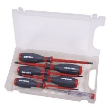 Screwdriver Set Rubber Handle + Tester - 6P.